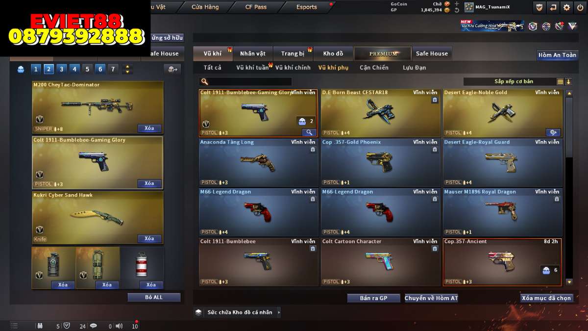 shop acc cf uy tin gia re